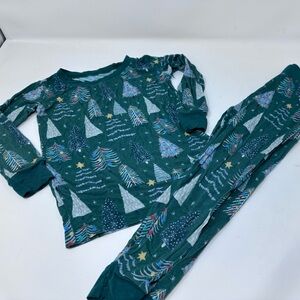 Little Sleepies Green Christmas Tree Pajama Set